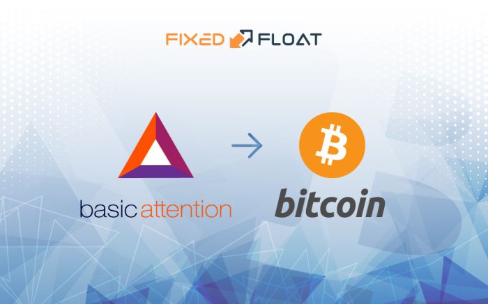 Câmbio Basic Attention para Bitcoin