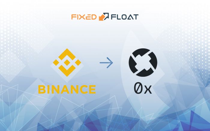 Обмен Binance Coin на 0x