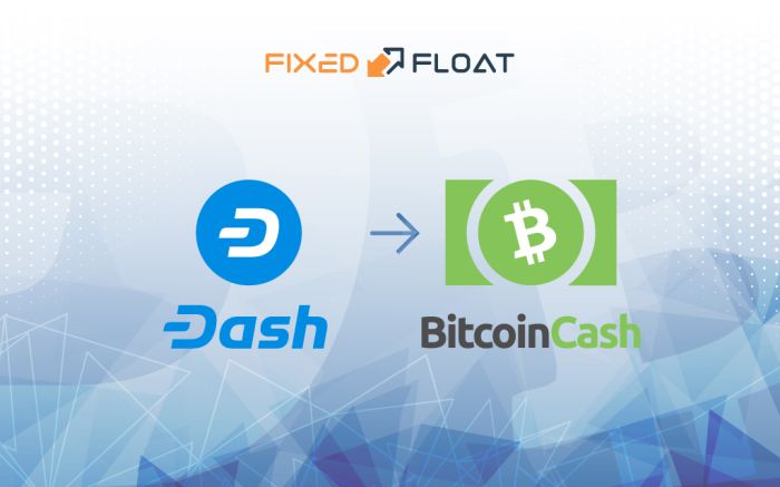 Intercambiar Dash a Bitcoin Cash