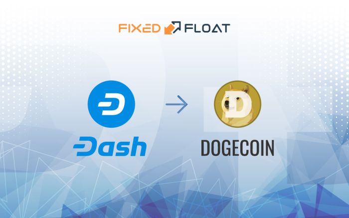 Câmbio Dash para Dogecoin
