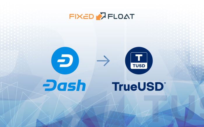 Exchange Dash to TrueUSD