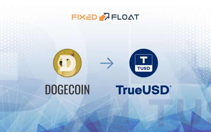Tauschen Sie Dogecoin gegen TrueUSD