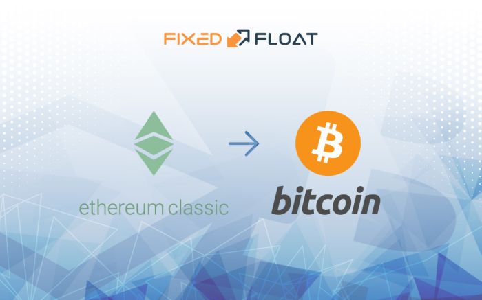 Câmbio Ethereum Classic por Bitcoin