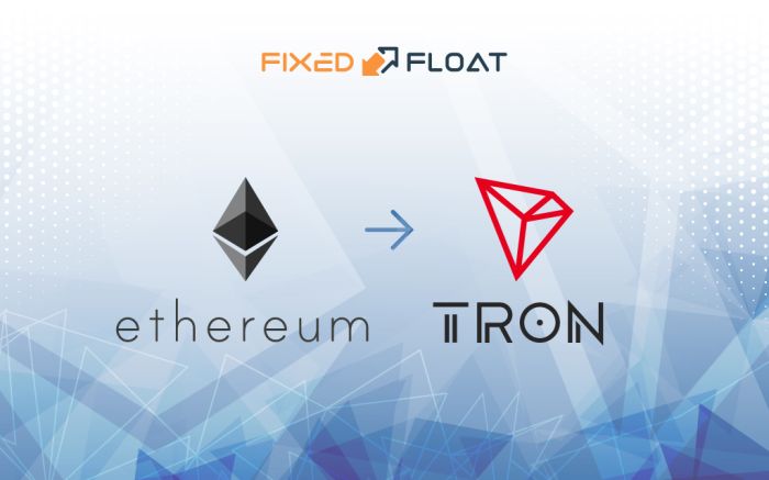 Tauschen Sie Ethereum gegen Tron