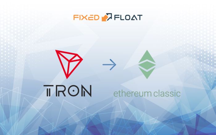 Tauschen Sie Tron gegen Ethereum Classic