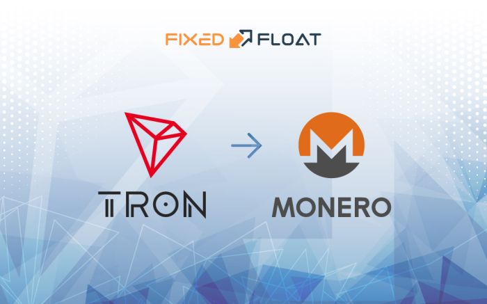 Exchange Tron to Monero