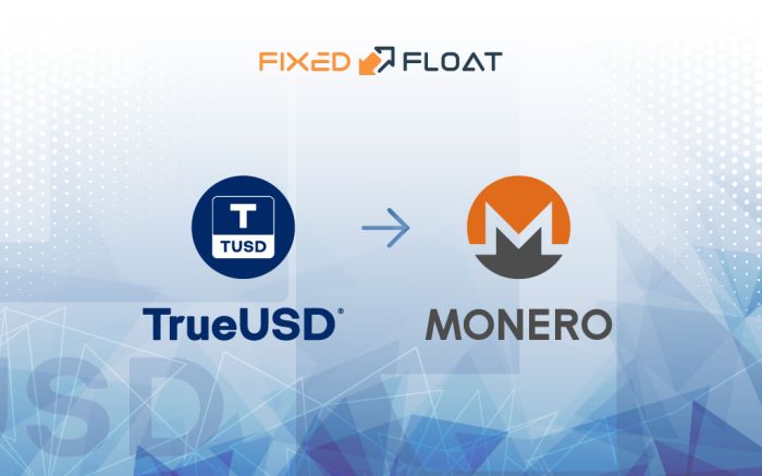 Exchange TrueUSD to Monero