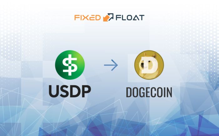 Tauschen Sie USDP gegen Dogecoin