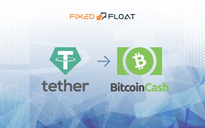 Exchange USDT (ERC-20) to Bitcoin Cash