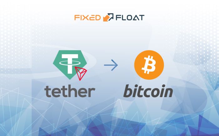 Exchange USDT (TRC-20) to Bitcoin