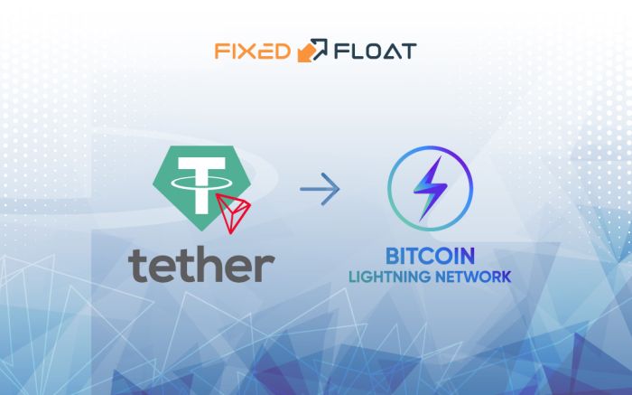 Exchange USDT (TRC-20) to Bitcoin Lightning Network