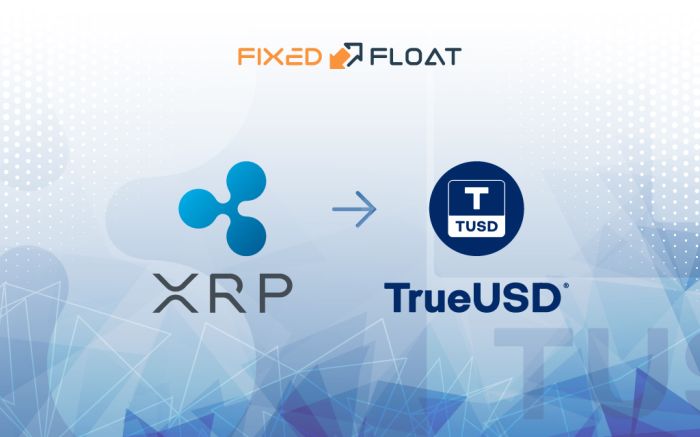 Câmbio XRP por TrueUSD