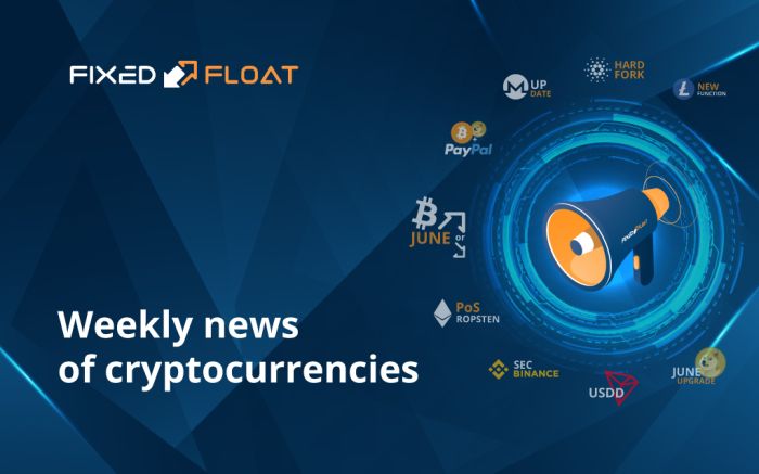 Novedades de criptomonedas de la 1ª semana de junio de 2022